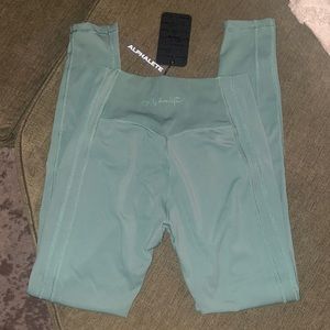 Alphalete green workout leggings SZ med